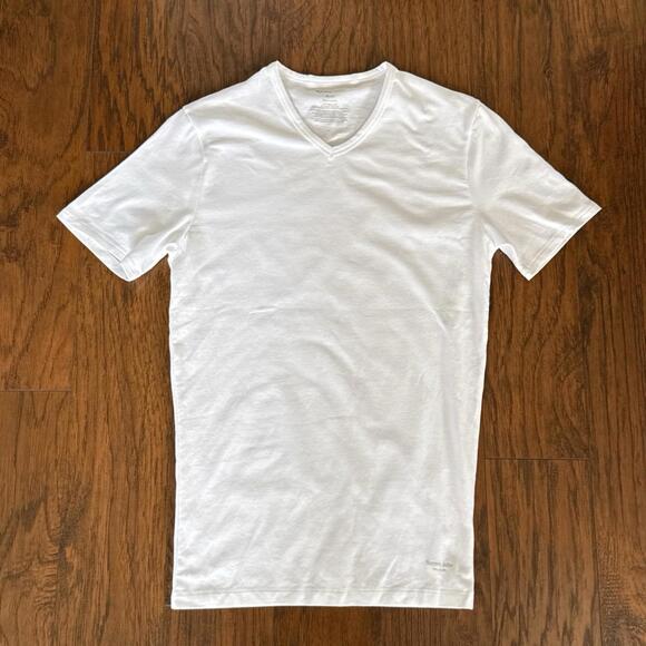 1 TOMMY JOHN COTTON BASICS STAY TUCKED V-NECK T-SHIRT UNDERSHIRT- WHITE- SIZE M - Picture 4 of 4